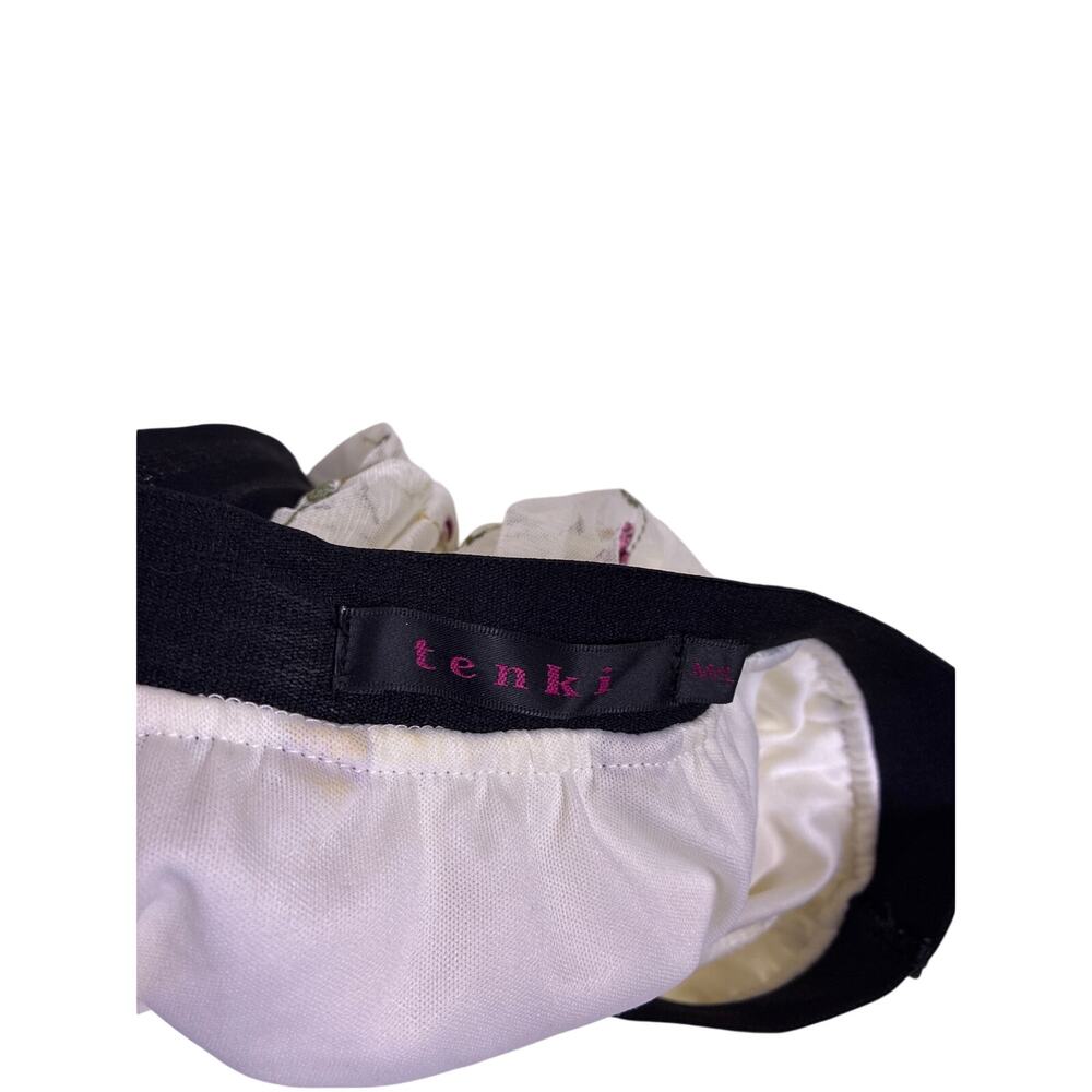 Sheer White Floral Embroidery Skirt‎ M Cottagecore Coquette Fairycore Feminine - Picture 4 of 5